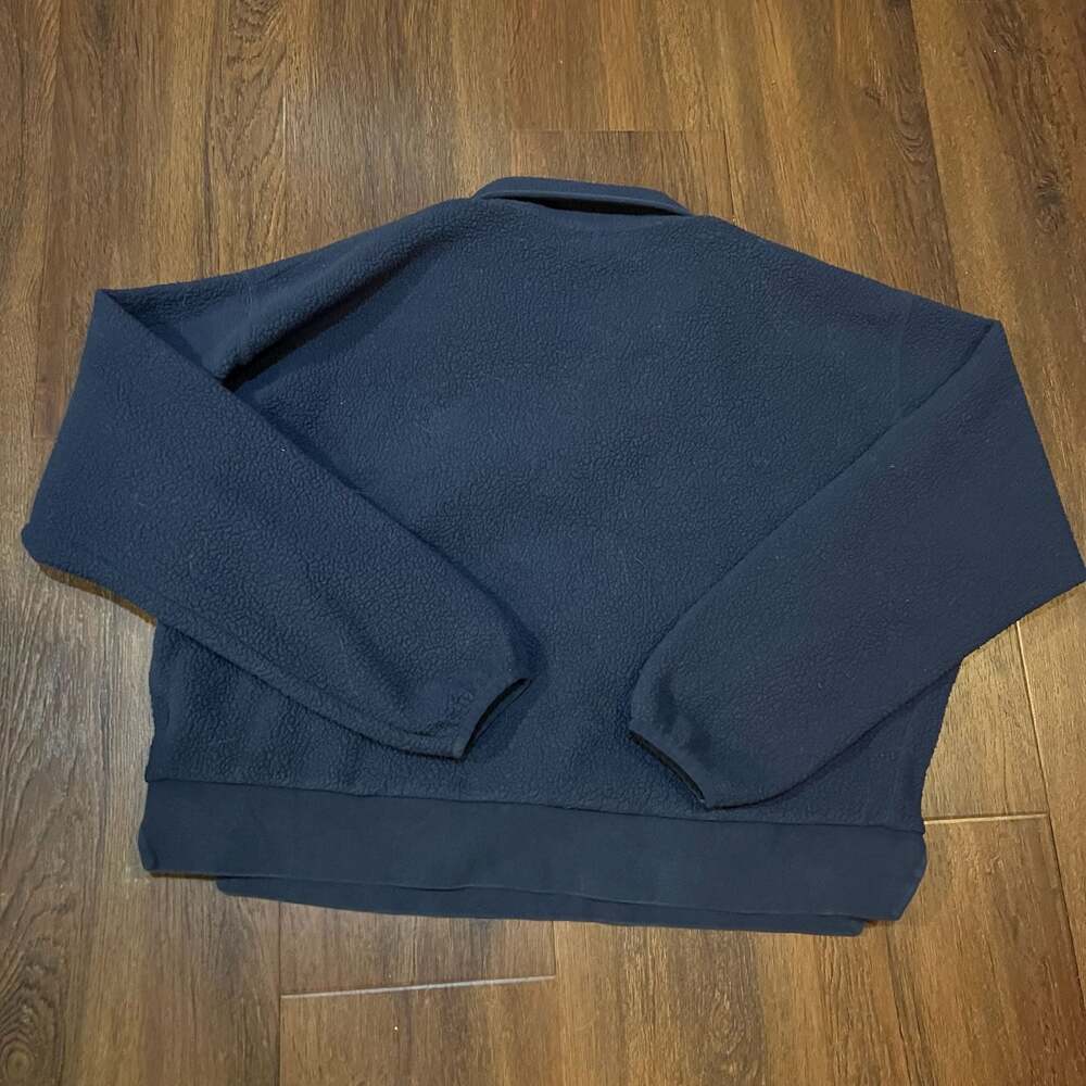 Nike center swoosh Navy Michigan Wolverines Ath Dept Cropped Fleece - Picture 4 of 6